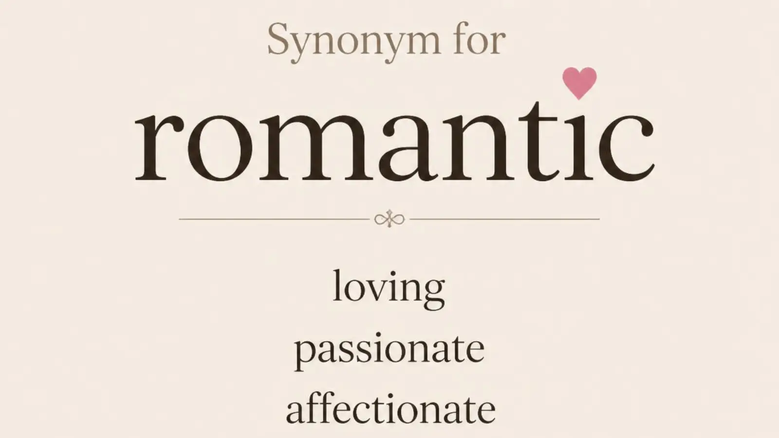 romantic synonym